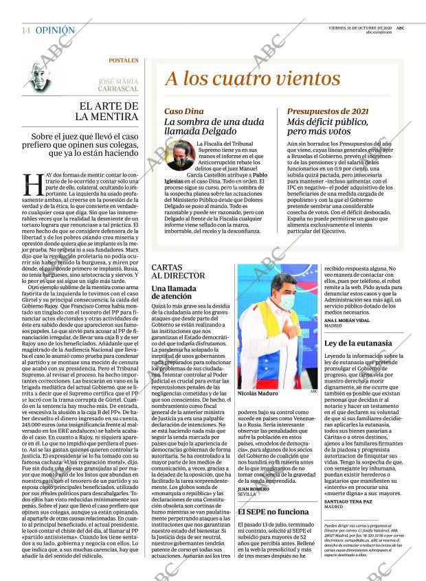 ABC MADRID 16-10-2020 página 14