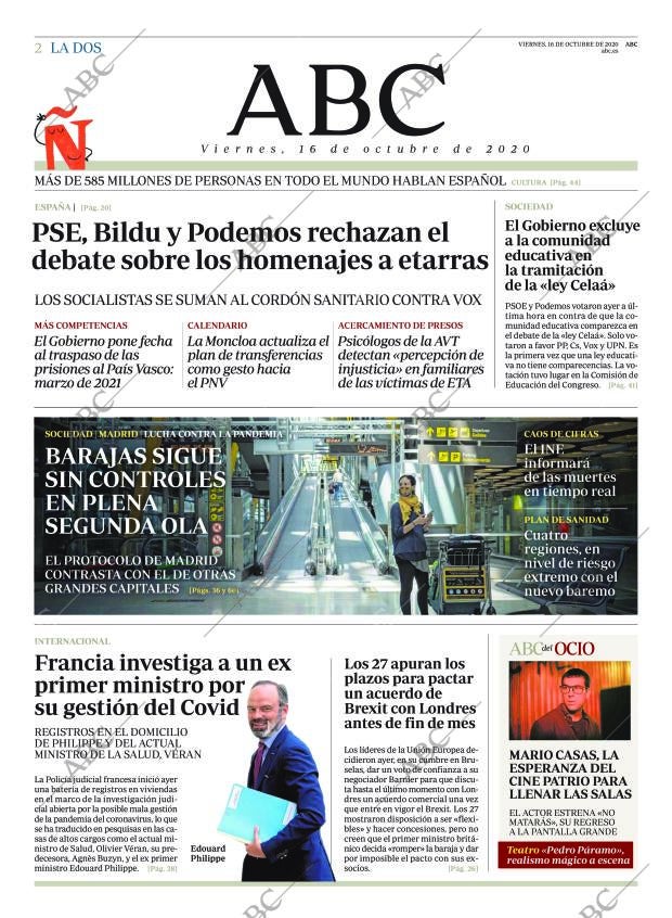 ABC MADRID 16-10-2020 página 2