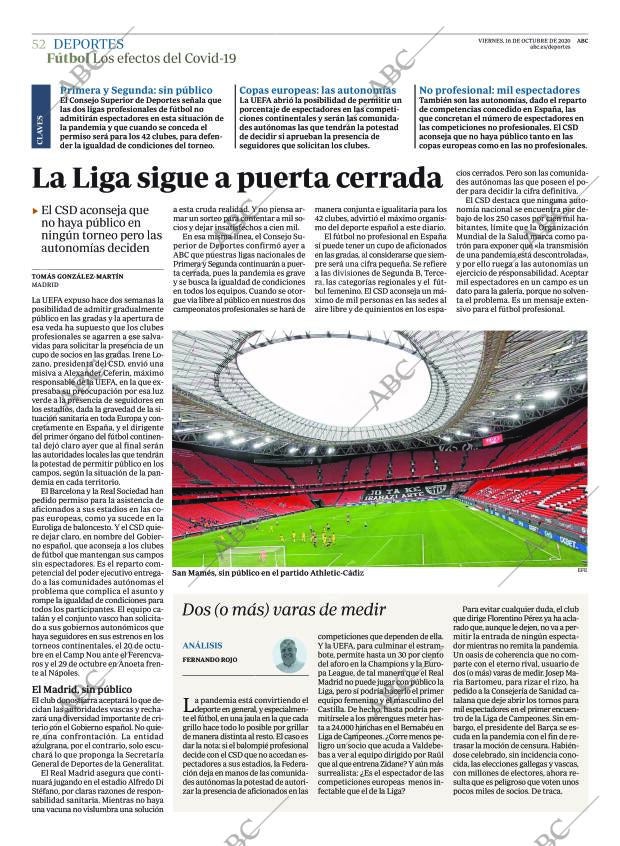 ABC MADRID 16-10-2020 página 52