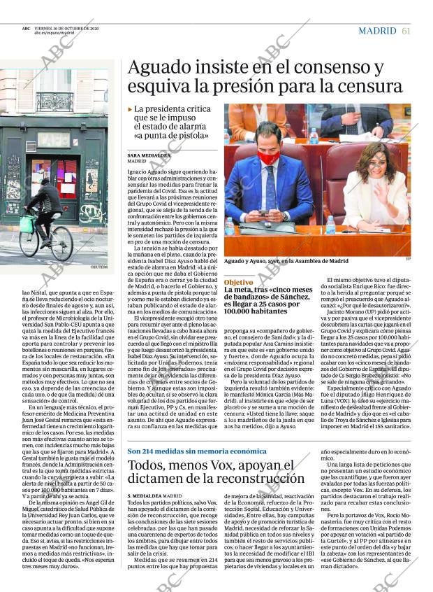ABC MADRID 16-10-2020 página 61