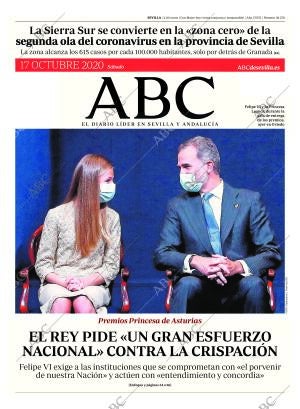 ABC SEVILLA 17-10-2020 página 1