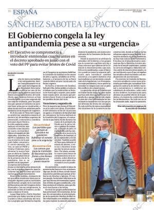 ABC MADRID 20-10-2020 página 16