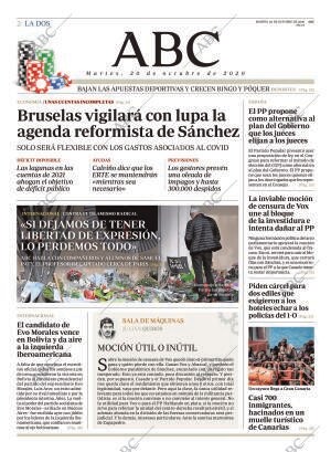 ABC MADRID 20-10-2020 página 2