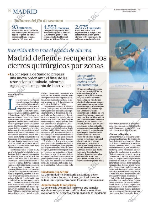 ABC MADRID 20-10-2020 página 60