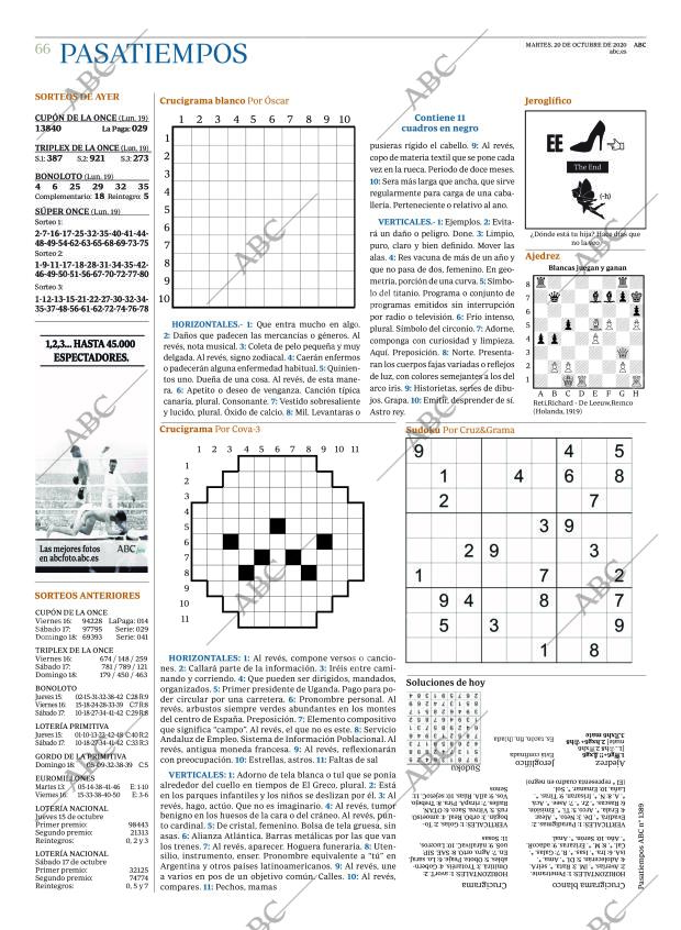 ABC MADRID 20-10-2020 página 66