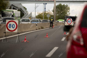 Control de la policía Nacional. Salida fin de Semana