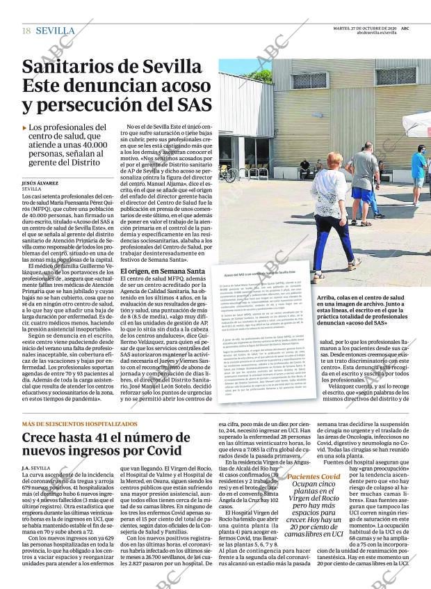 ABC SEVILLA 27-10-2020 página 18