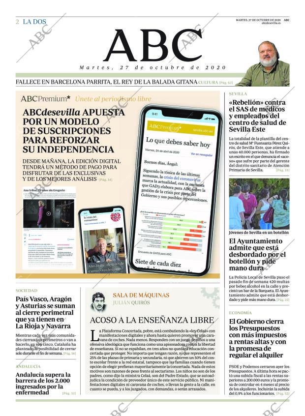 ABC SEVILLA 27-10-2020 página 2