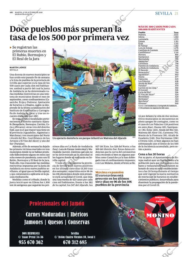ABC SEVILLA 27-10-2020 página 21