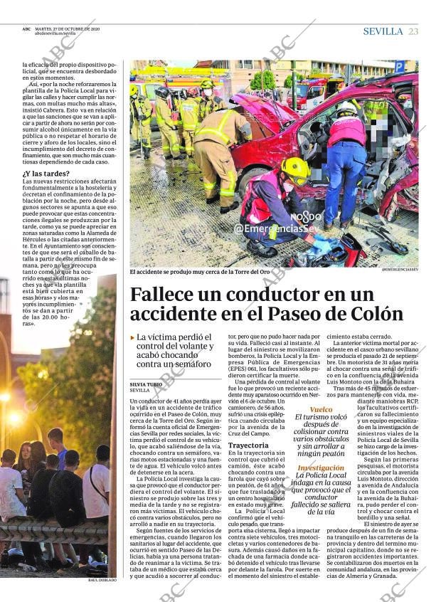 ABC SEVILLA 27-10-2020 página 23