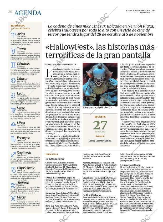 ABC SEVILLA 27-10-2020 página 30
