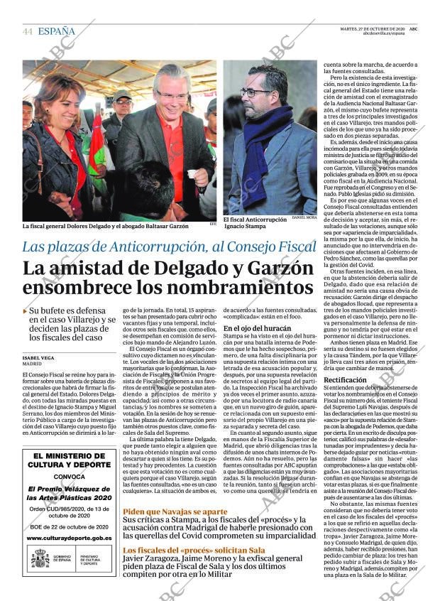 ABC SEVILLA 27-10-2020 página 44