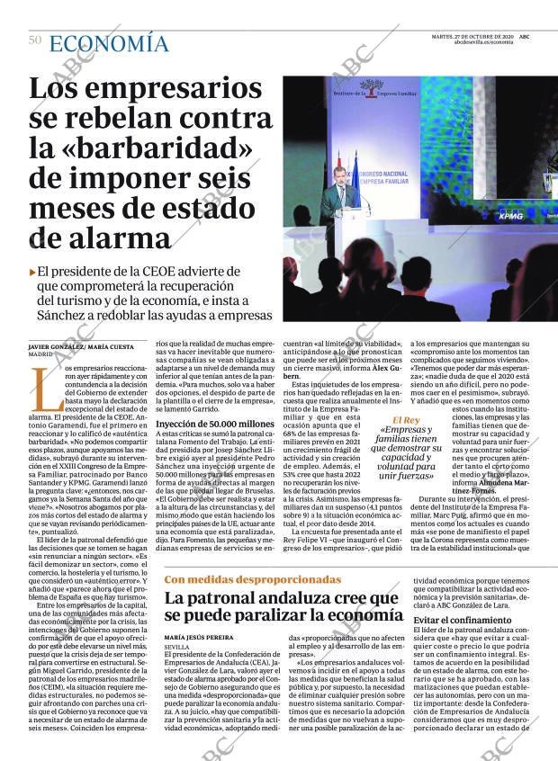 ABC SEVILLA 27-10-2020 página 50