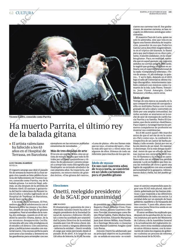 ABC SEVILLA 27-10-2020 página 62