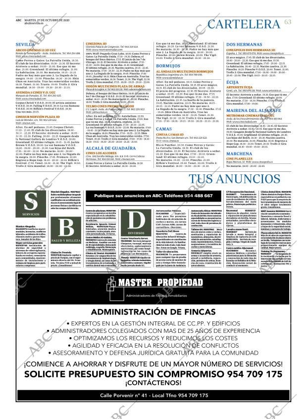 ABC SEVILLA 27-10-2020 página 63