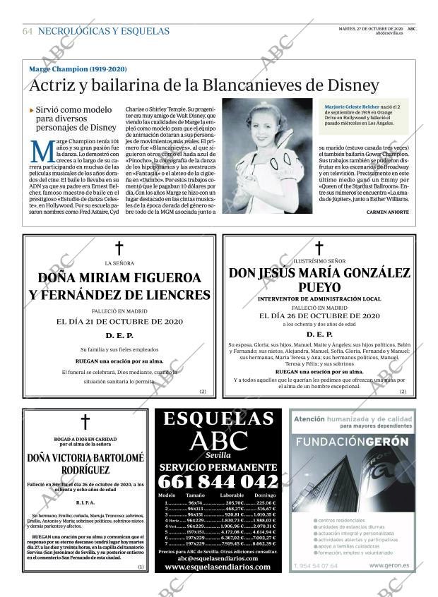 ABC SEVILLA 27-10-2020 página 64