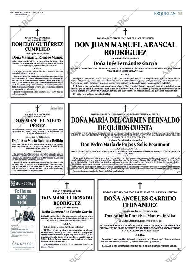 ABC SEVILLA 27-10-2020 página 65