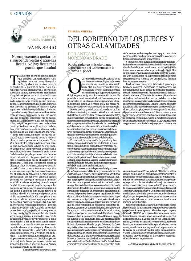 ABC SEVILLA 27-10-2020 página 8