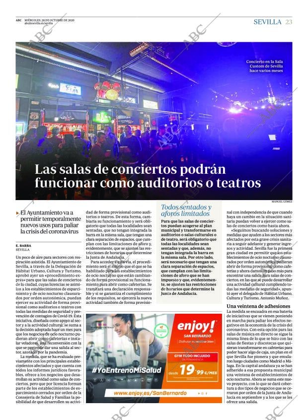ABC SEVILLA 28-10-2020 página 23