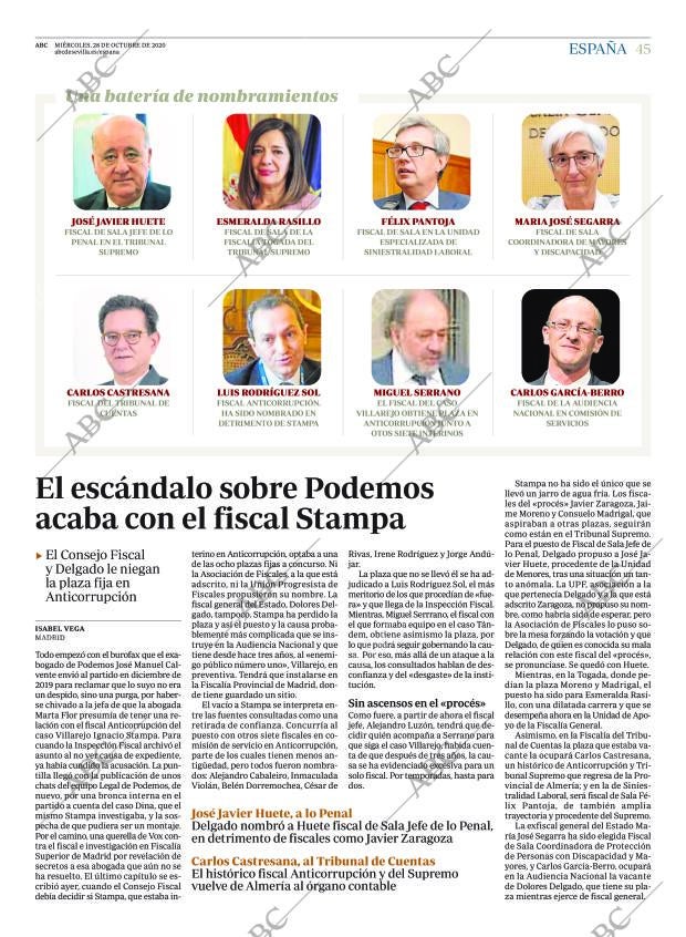 ABC SEVILLA 28-10-2020 página 45