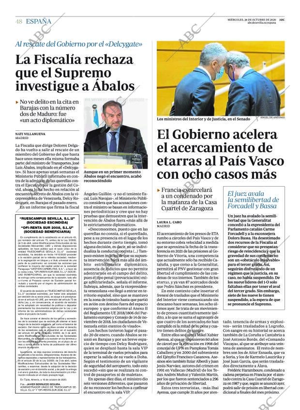 ABC SEVILLA 28-10-2020 página 48