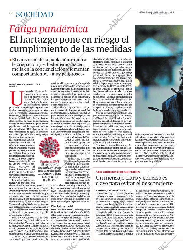 ABC SEVILLA 28-10-2020 página 64