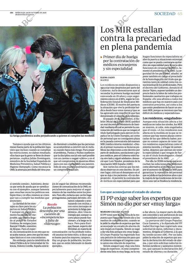 ABC SEVILLA 28-10-2020 página 65