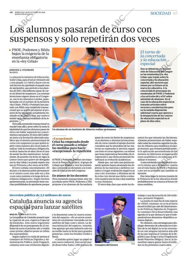 ABC SEVILLA 28-10-2020 página 67