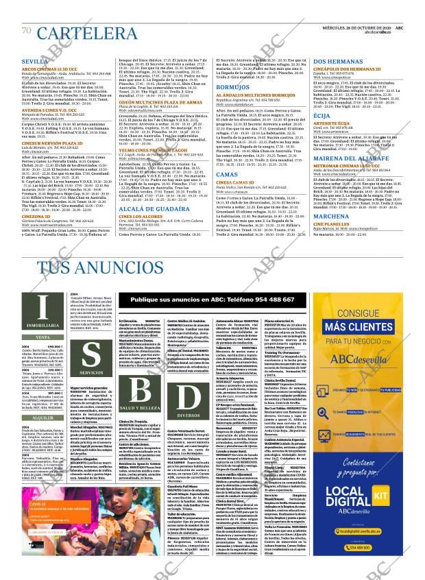 ABC SEVILLA 28-10-2020 página 70