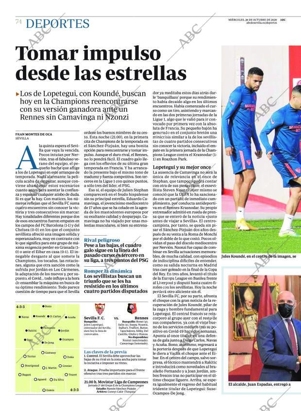 ABC SEVILLA 28-10-2020 página 74