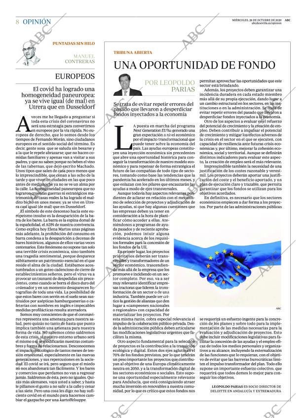 ABC SEVILLA 28-10-2020 página 8