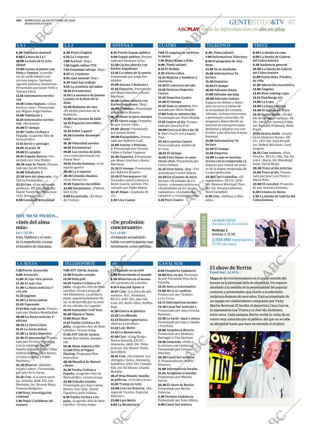 ABC SEVILLA 28-10-2020 página 87