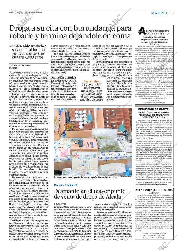 ABC MADRID 30-10-2020 página 63