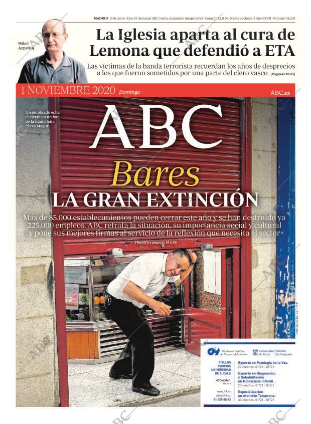 ABC MADRID 01-11-2020 página 1