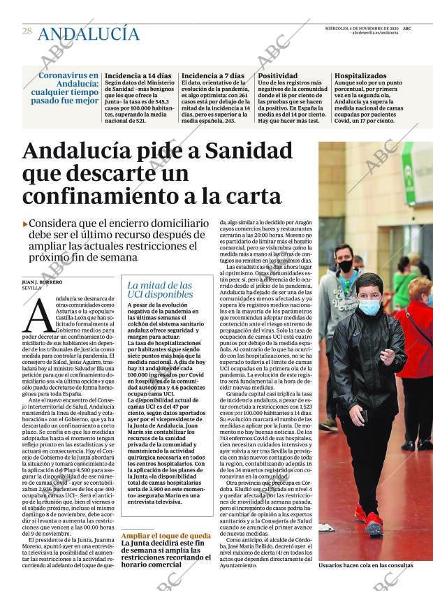 Periodico Abc Cordoba 04 11 Portada Archivo Abc