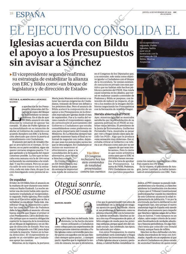 ABC MADRID 12-11-2020 página 18