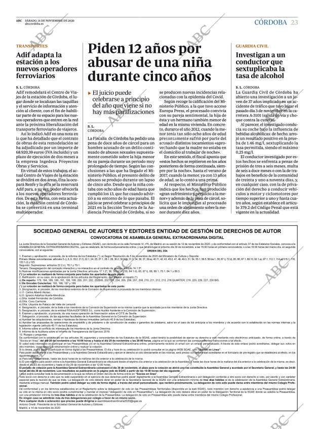 ABC CORDOBA 14-11-2020 página 23