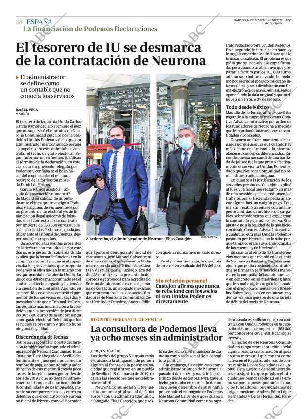 ABC CORDOBA 14-11-2020 página 38