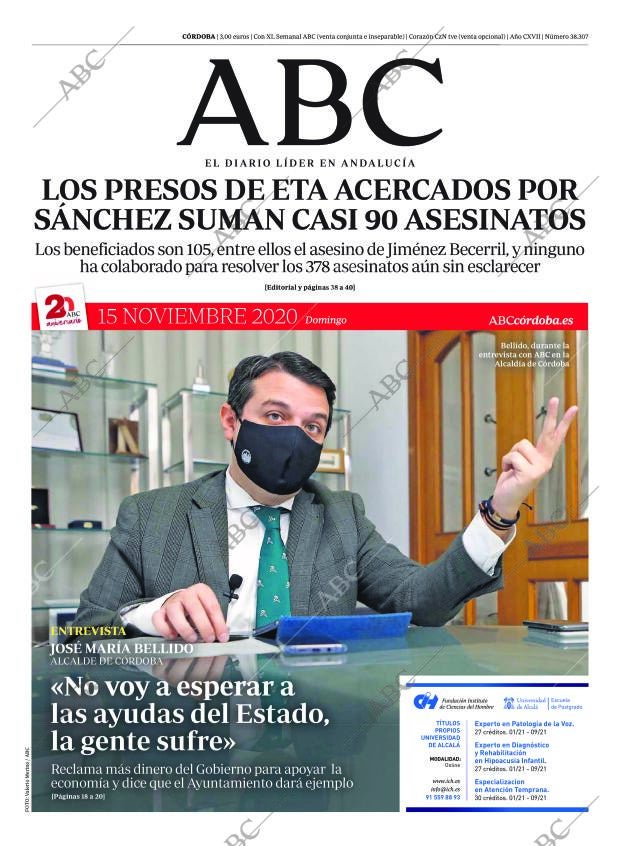 ABC CORDOBA 15-11-2020 página 1