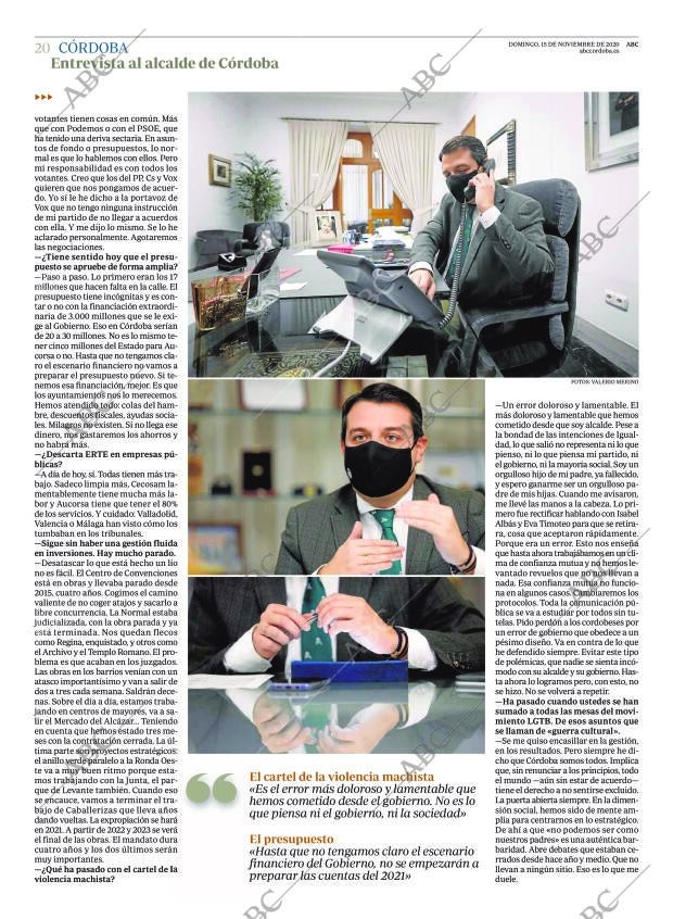 ABC CORDOBA 15-11-2020 página 20