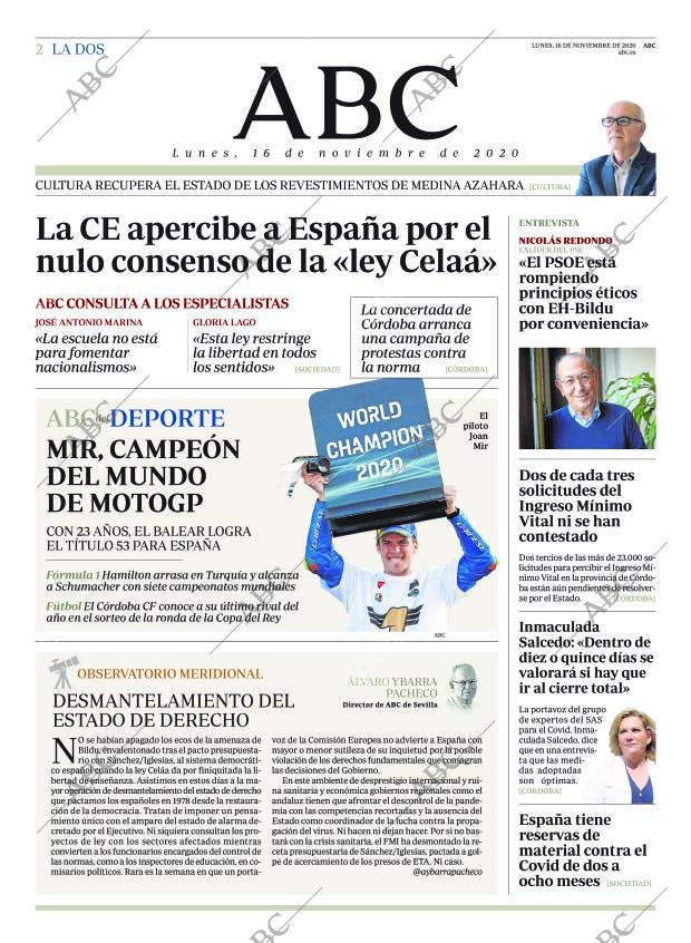 ABC CORDOBA 16-11-2020 página 2