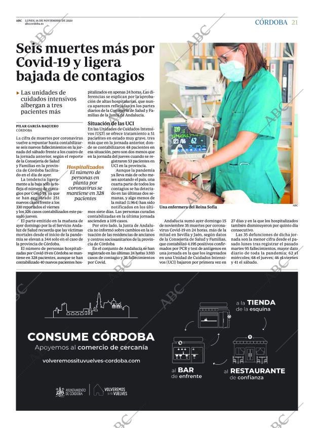 ABC CORDOBA 16-11-2020 página 21