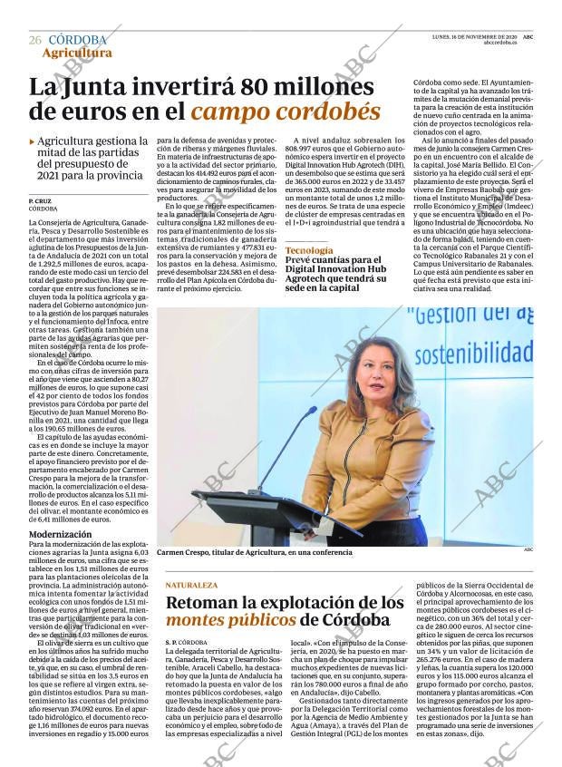 ABC CORDOBA 16-11-2020 página 26