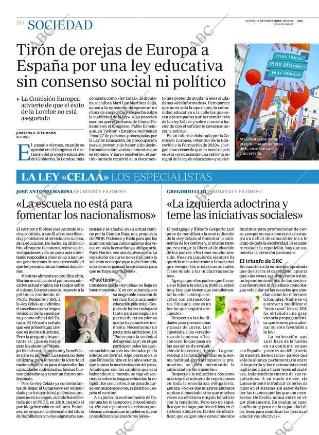 ABC CORDOBA 16-11-2020 página 50