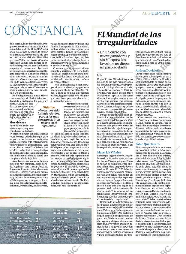 ABC CORDOBA 16-11-2020 página 61