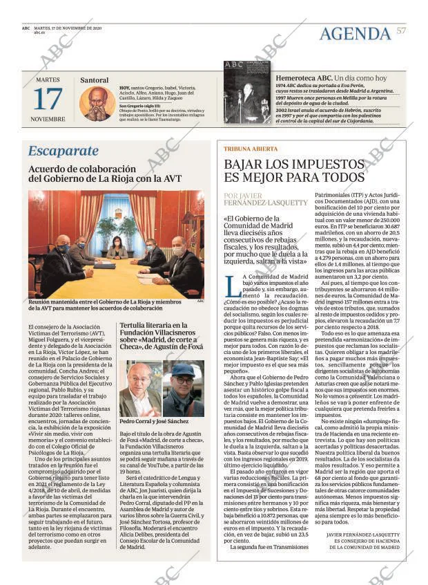 ABC MADRID 17-11-2020 página 57