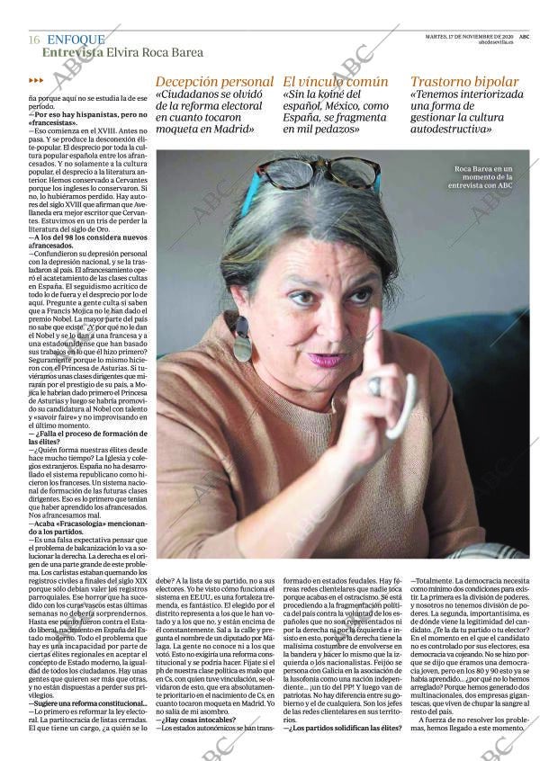 ABC SEVILLA 17-11-2020 página 16