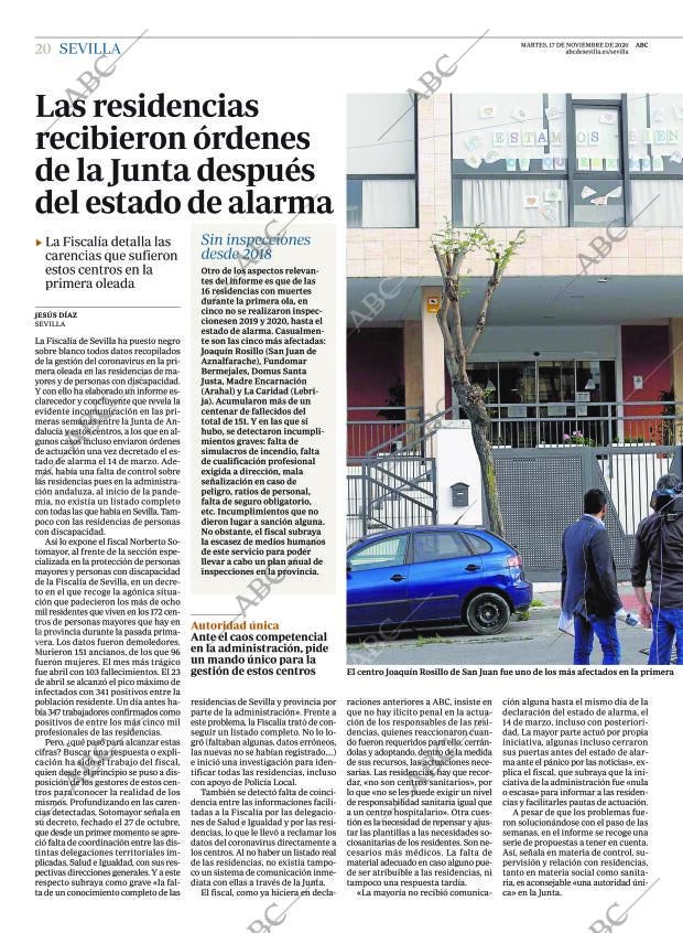 ABC SEVILLA 17-11-2020 página 20