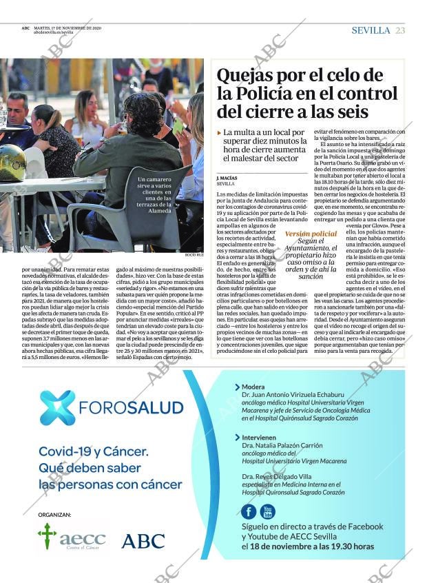 ABC SEVILLA 17-11-2020 página 23