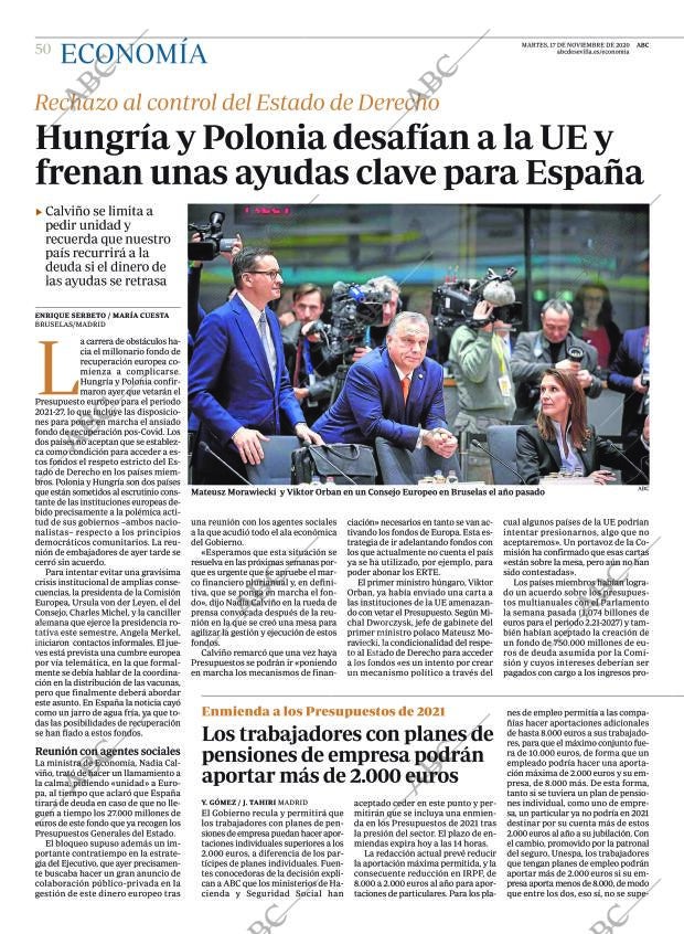 ABC SEVILLA 17-11-2020 página 50